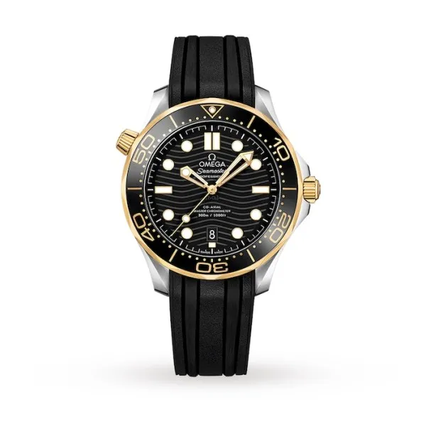 Omega Seamaster Men Automatic Black Rubber Watch O21022422001001